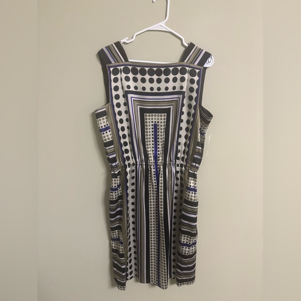 Stylish Polka Dot and Stripe Dress